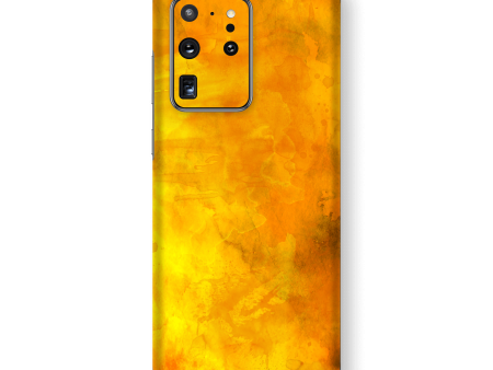 Samsung Galaxy S20 ULTRA Signature Abstract ORANGE PAINT Skin Online