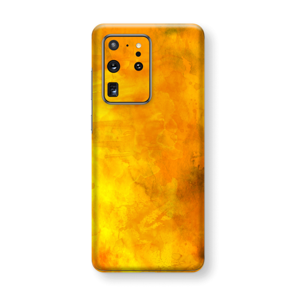 Samsung Galaxy S20 ULTRA Signature Abstract ORANGE PAINT Skin Online