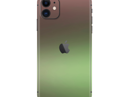 iPhone 11 CHAMELEON AVOCADO Matt Metallic Skin Discount