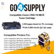 Compatible (Standard Page Yield) MICR Toner Cartridge Replacement for Canon i-SENSYS LBP251dw 252dw 253x MF411dw MF416dw MF418x MF419x, 
Satera LBP251 252 6300 6330 6340 6600 Printers Discount