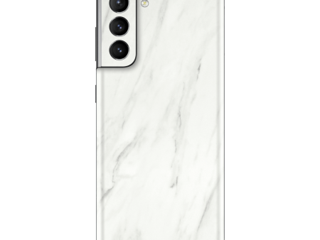 Samsung Galaxy S21 LUXURIA White MARBLE Skin Hot on Sale