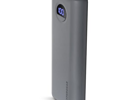 20,000mAh | Power Pack Pro+ Fast Charge Power Bank with 35W USB-C PD PPS and Digital Display | Gray Supply