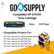 Compatible Yellow HP 412X CF412X Toner Cartridge Used for Color LaserJet Pro M452dw 452dn 452nw, Color LaserJet Pro MFPM477fnw M477fdn M477fdw, Color LaserJet Pro MFP M377dw Printers Supply