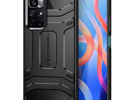 Xiaomi Poco M4 Pro 5G   Redmi Note 11T 5G Back Cover Case | Rugged - Black Online now