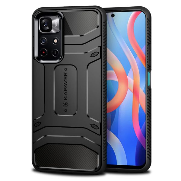 Xiaomi Poco M4 Pro 5G   Redmi Note 11T 5G Back Cover Case | Rugged - Black Online now