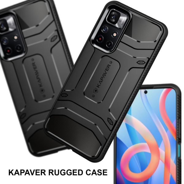 Xiaomi Poco M4 Pro 5G   Redmi Note 11T 5G Back Cover Case | Rugged - Black Online now