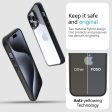 iPhone 15 Pro (FOSO) Royal Shock Proof Back Cover Case | (TPU+PC) - Black Online Sale