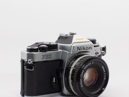 Nikon FE2 with 50mm 1.8 Series E Lens For Sale